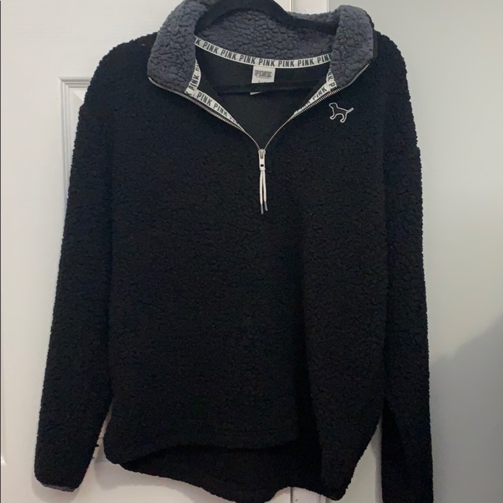 PINK Victoria’s Secret fluffy quarter zip